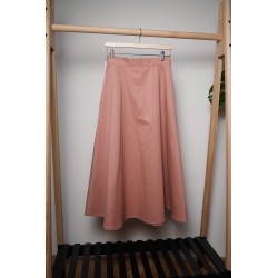 Sukně dlouhá pudrově růžová